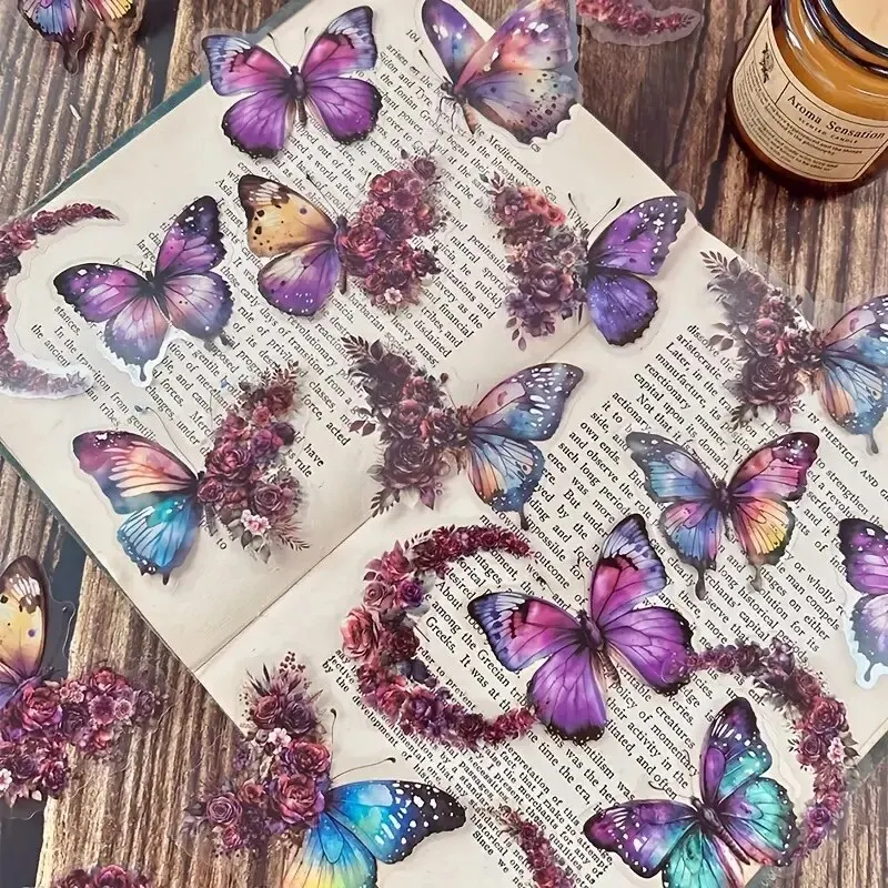 Винтажные наклейки для домашних животных с бабочками - Фотография_2