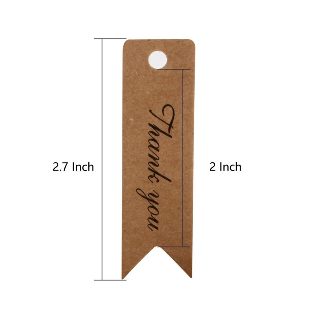 Бирки из крафт-бумаги «рыбий хвост» - Фотография_3