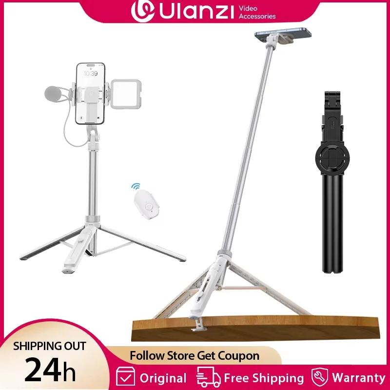 Ulanzi tt88 1,44 м верхний штатив для селфи-палки с магнитным зажимом