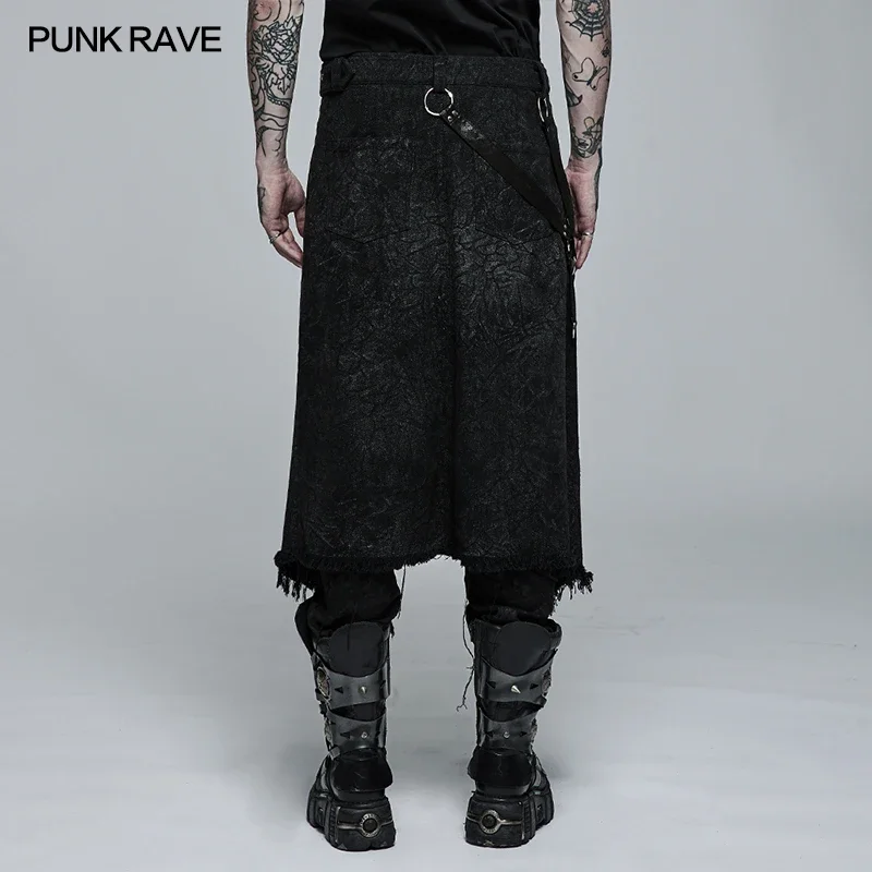 Punk rave мужские готические темные - Фотография_3