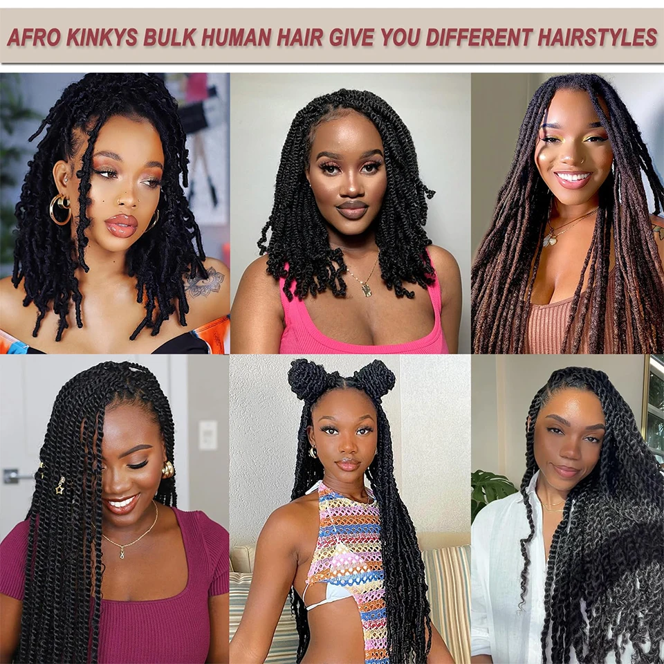 Afro kinky bulk qvr человеческие - Фотография_5