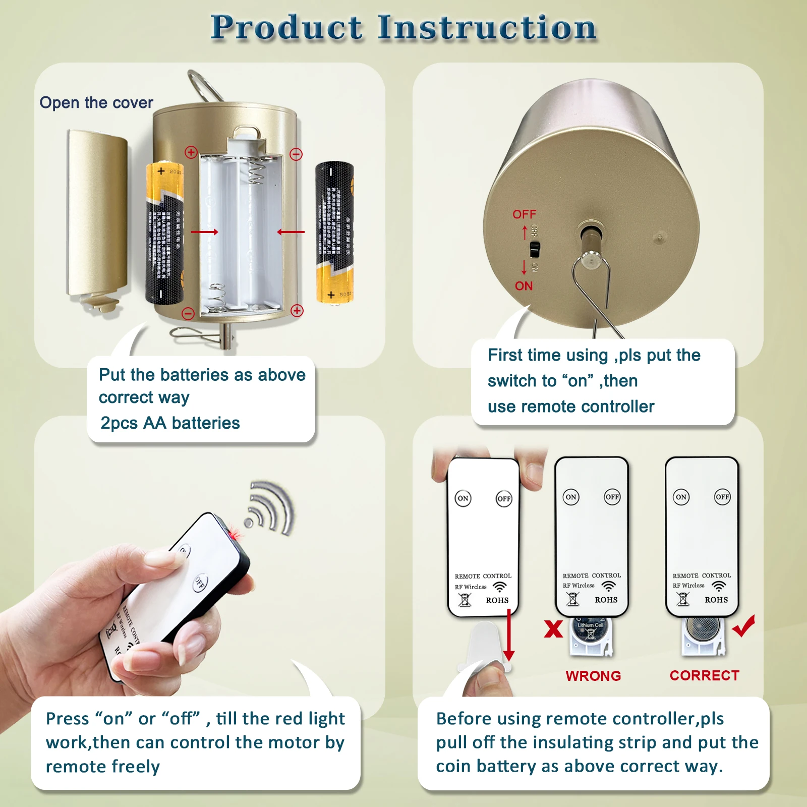 Двигатель psathenati на батарейках с пультом дистанционного управления - Фотография_4