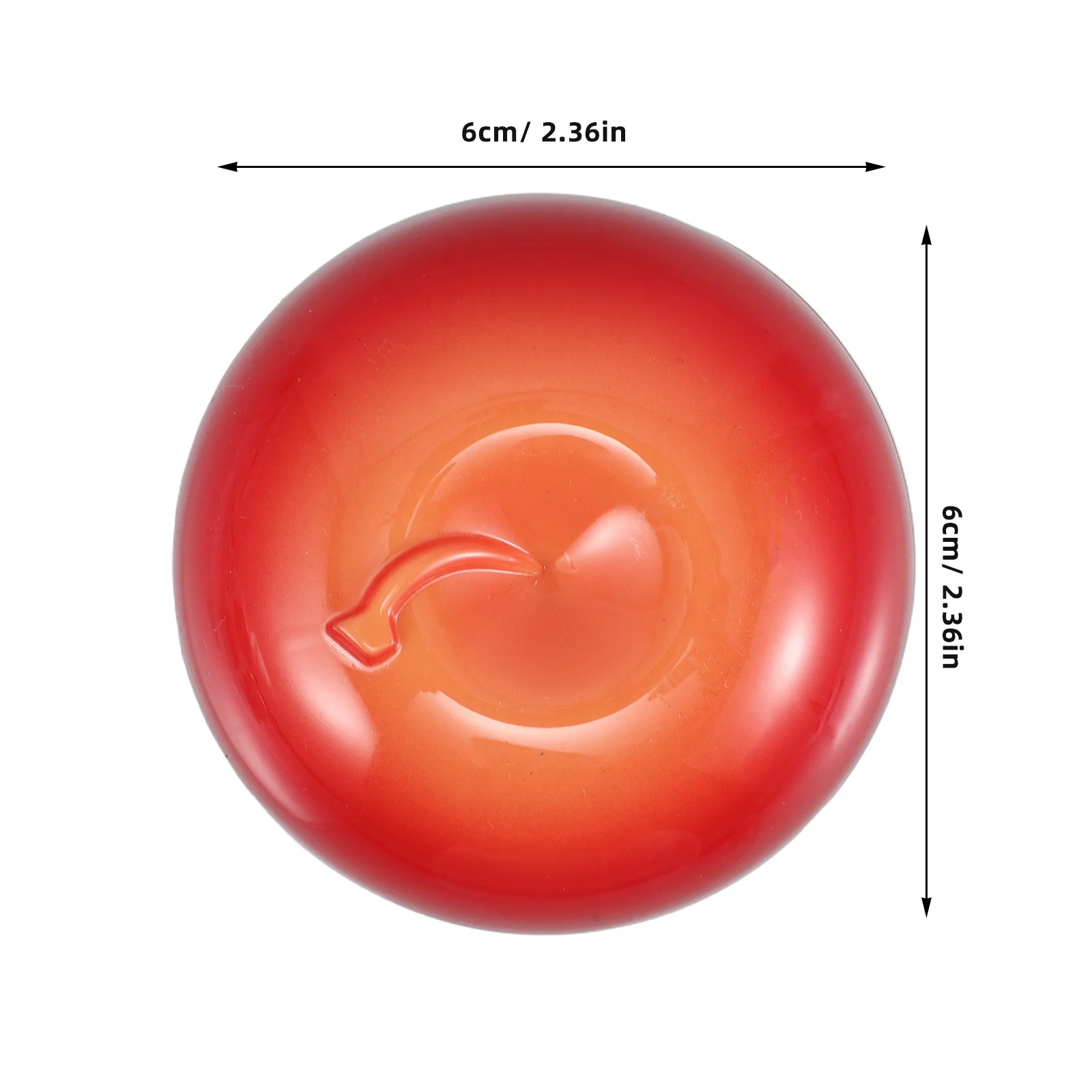 Портативная многоразовая банка для крема в форме яблока - Фотография_3