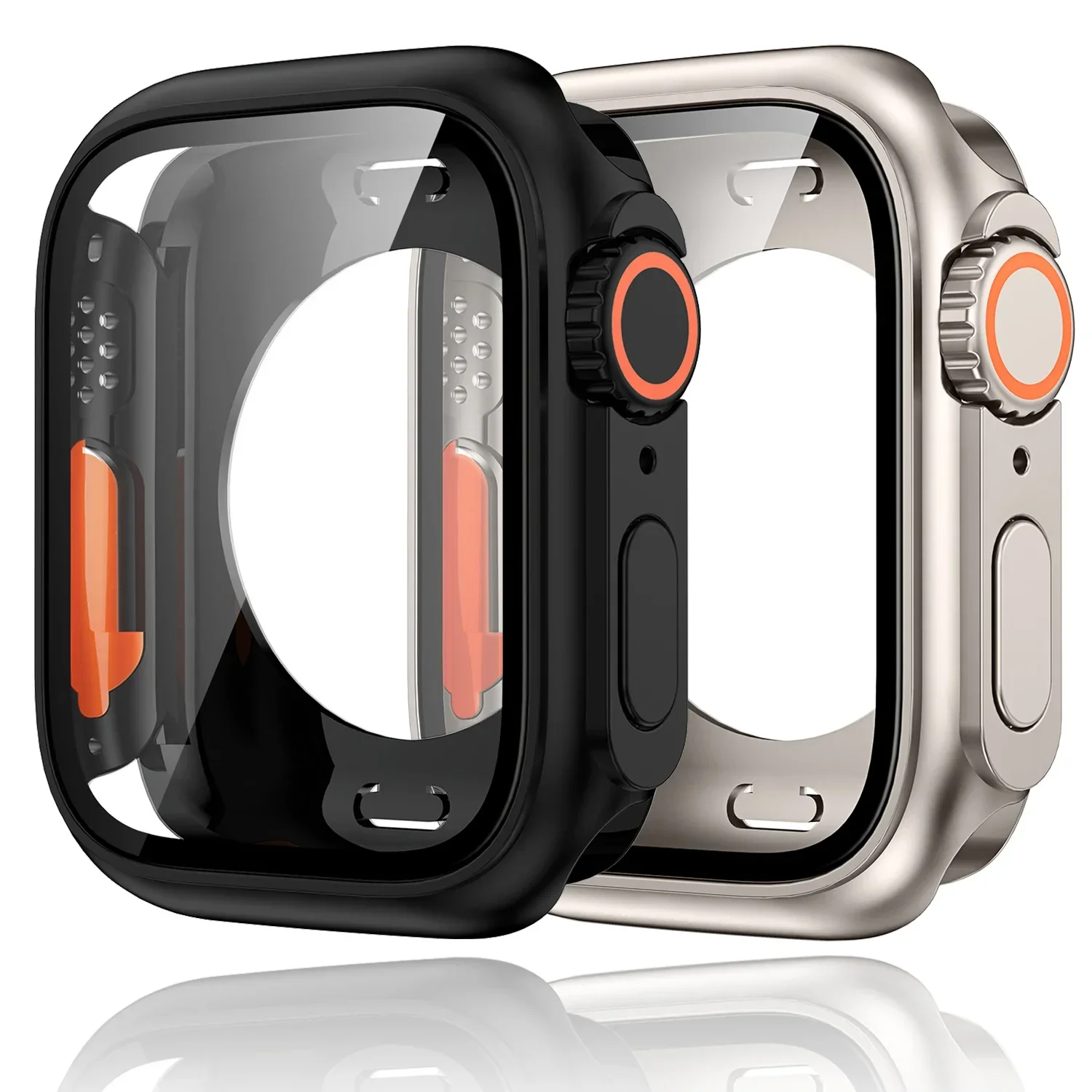 Закаленное стекло + чехол для apple watch