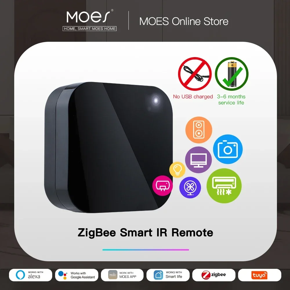Moes tuya zigbee smart ик-пульт