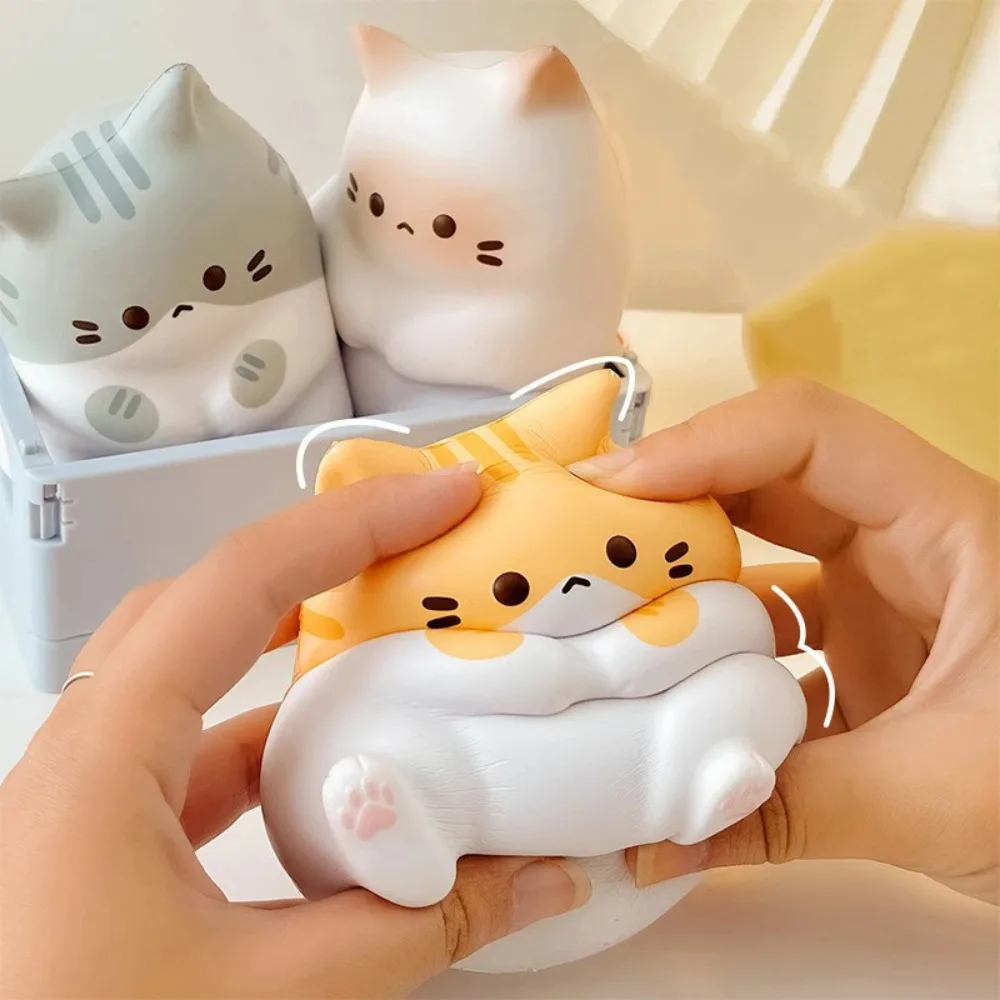 Мягкие игрушки для снятия стресса с милым котом - Фотография_2