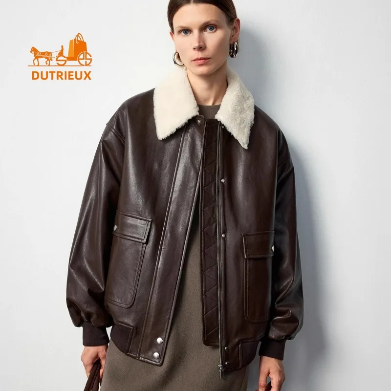 Года, зимняя женская стеганая рабочая одежда с меховым воротником