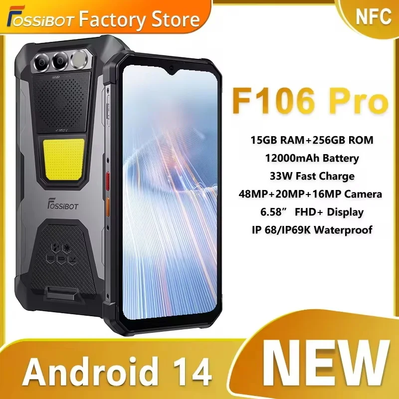 Прочный смартфон fossibot f106 pro mtk g85