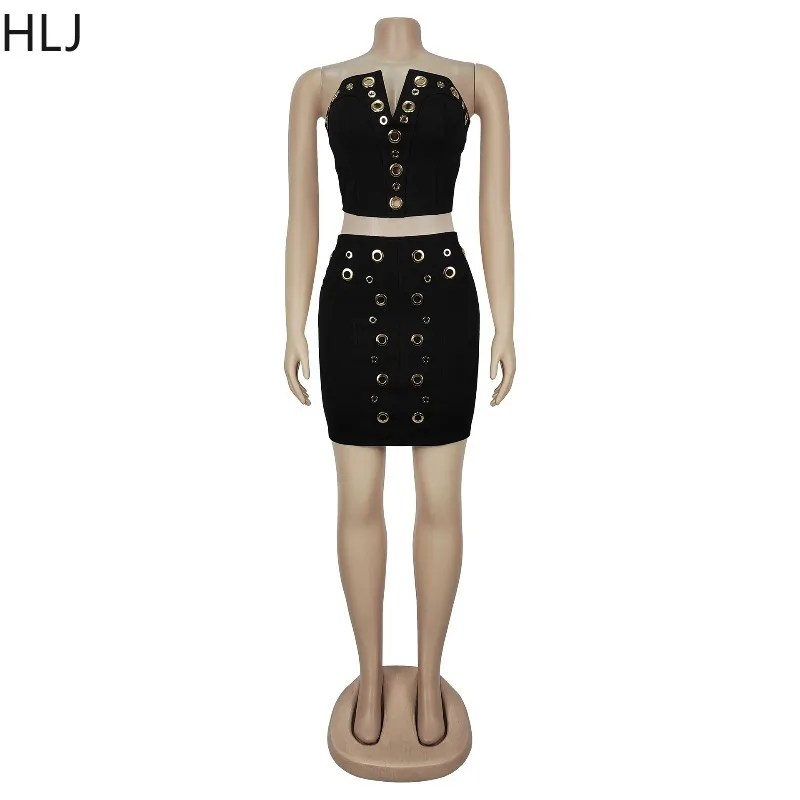 Hlj сексуальный ажурный комплект из 2 предметов для женщин - Фотография_5