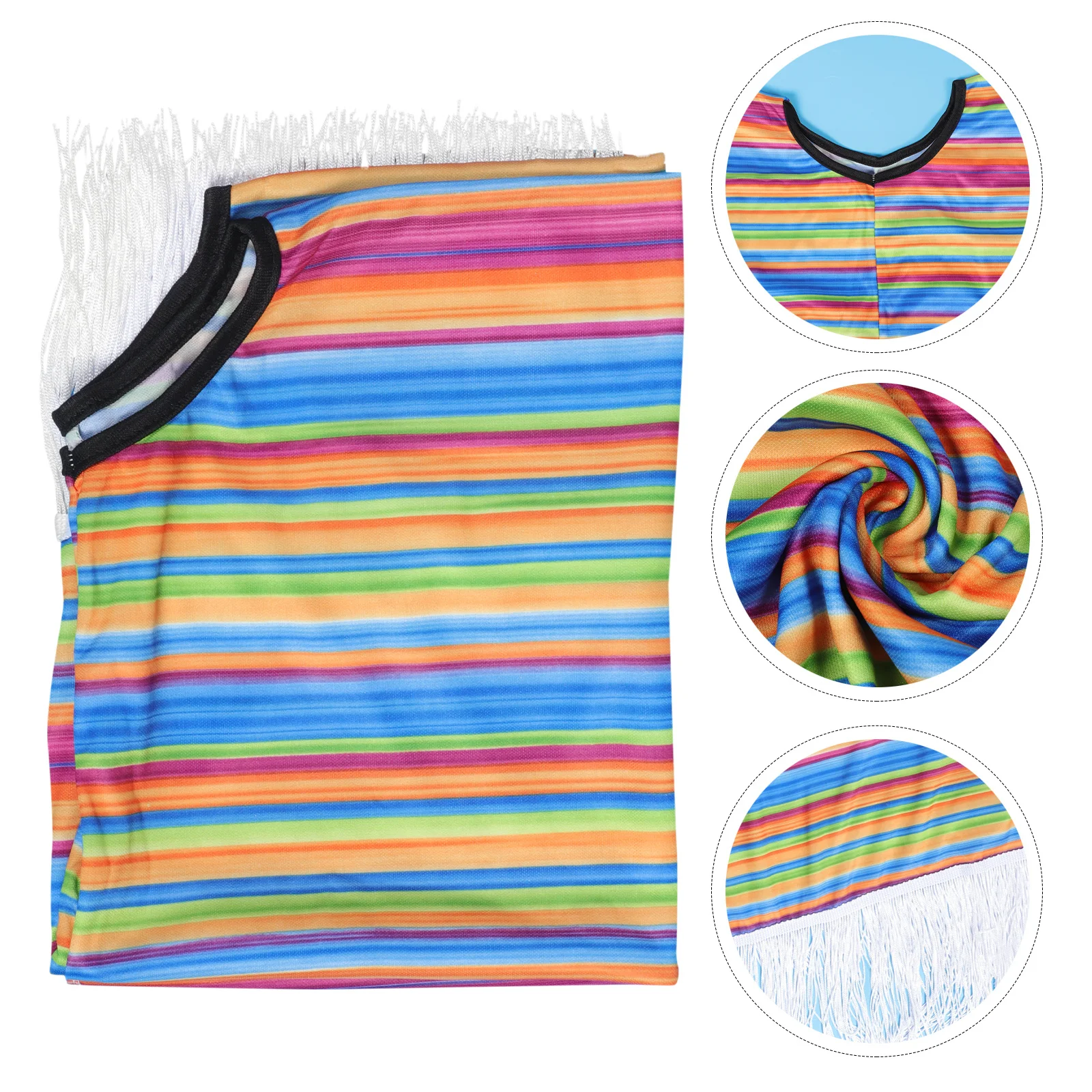 Детский плащ в радужную полоску - Фотография_2