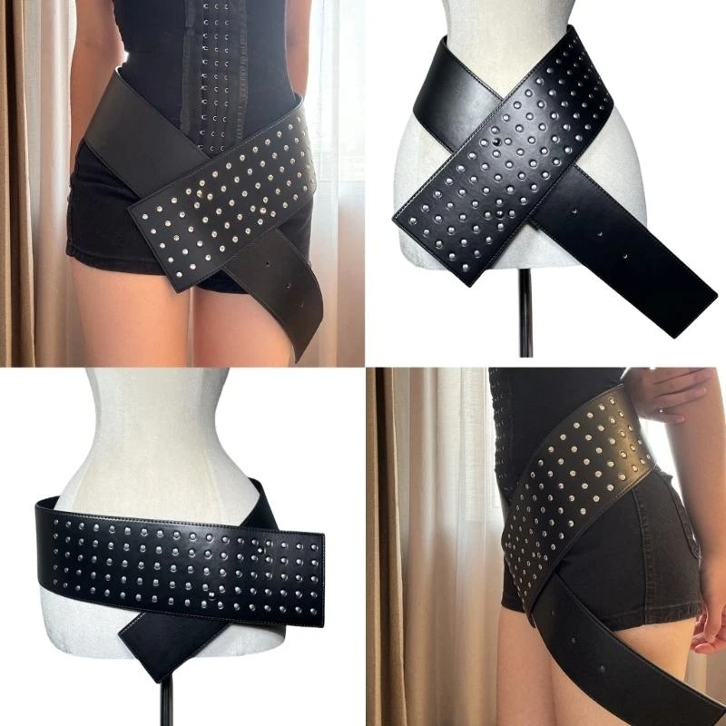 Стильный поясной ремень широкий - Фотография_6