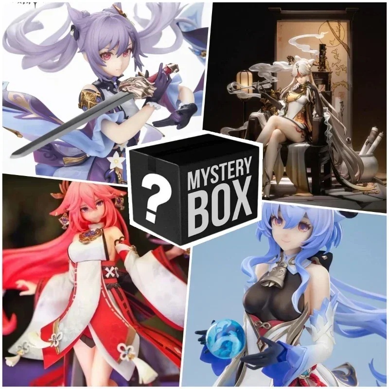 Genshin impact аниме-игровые фигурки lucky blind box paimon aether