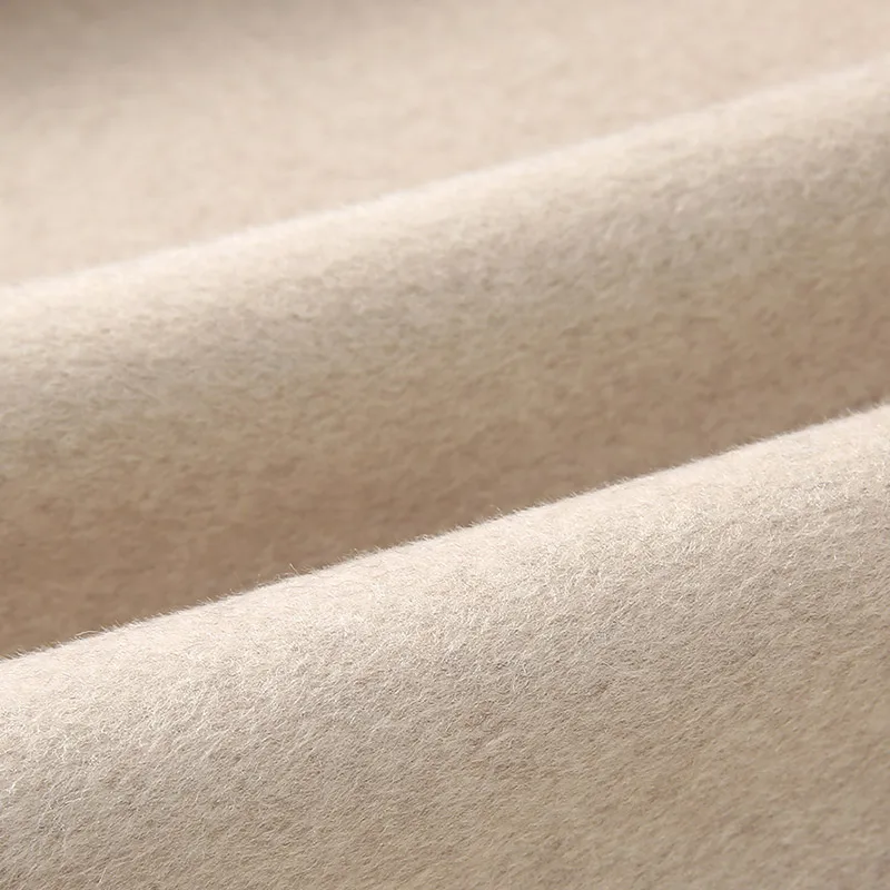 Женский шерстяной плащ со съемным - Фотография_4