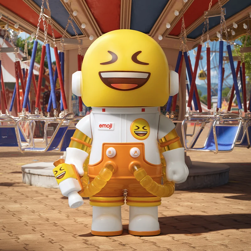 Pop mart mega space molly 100% × серия emoji 1 шт - Фотография_5