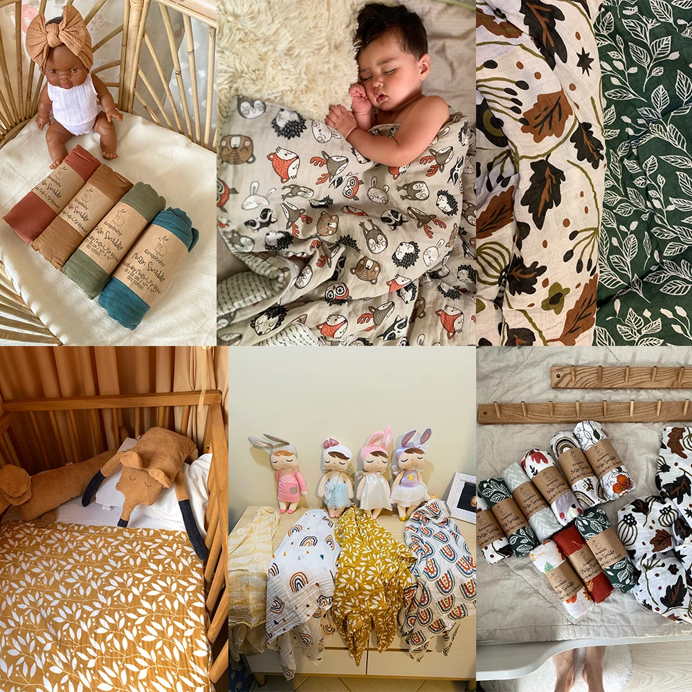 Кенгубе # моя мягкая жизнь #   всесезонное муслиновое пеленальное одеяло - Фотография_3