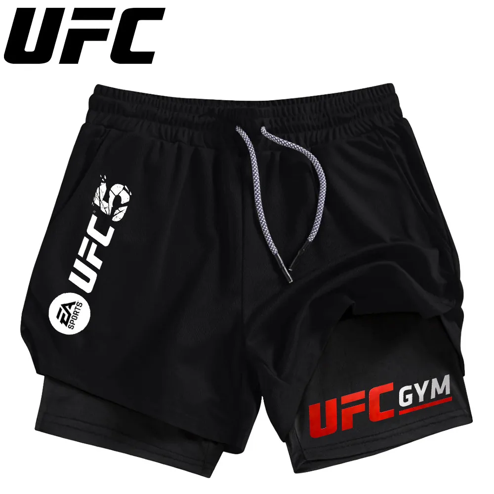 Ufc мужские двухслойные шорты для - Фотография_3