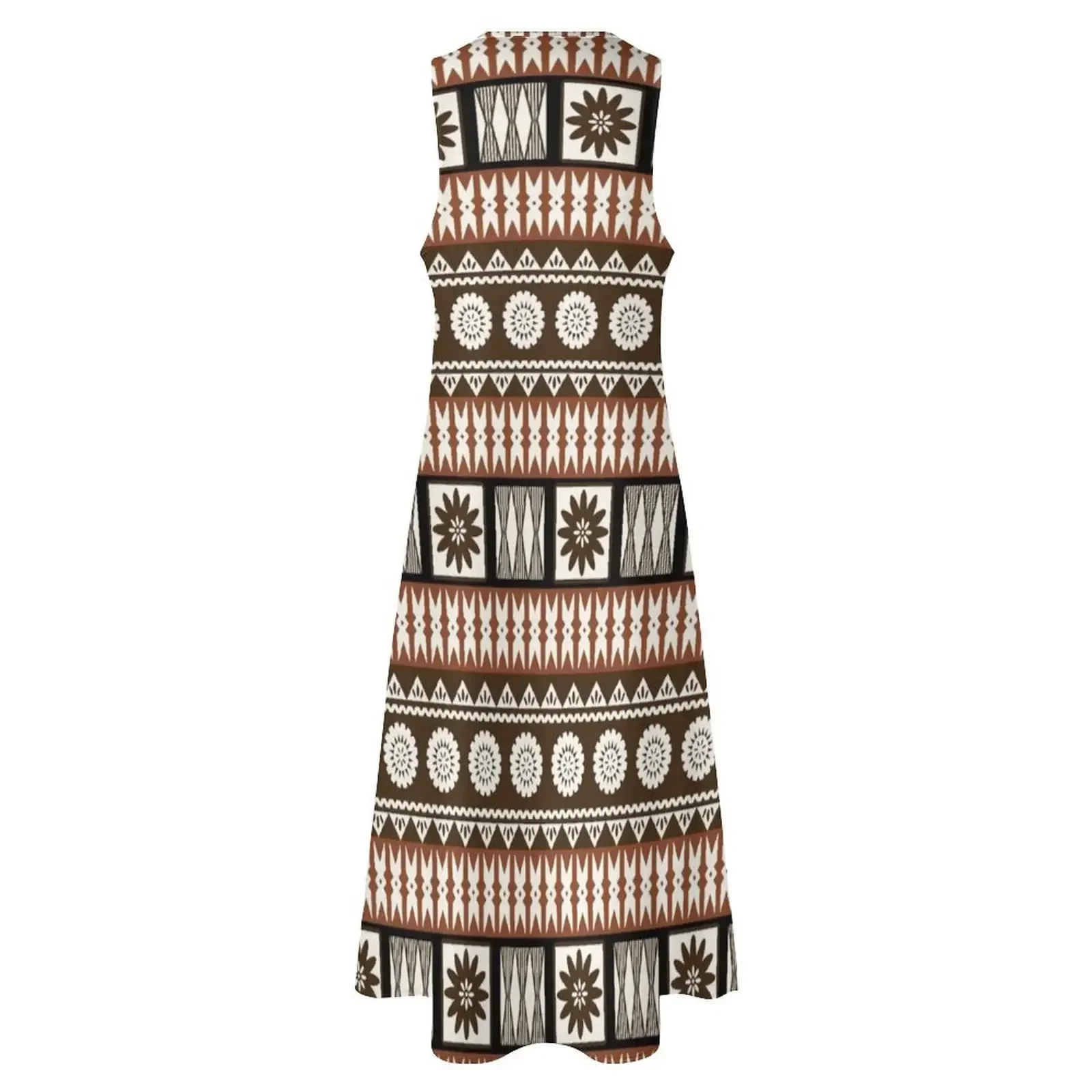 Fijian masi - tapa long dress элегантное - Фотография_4