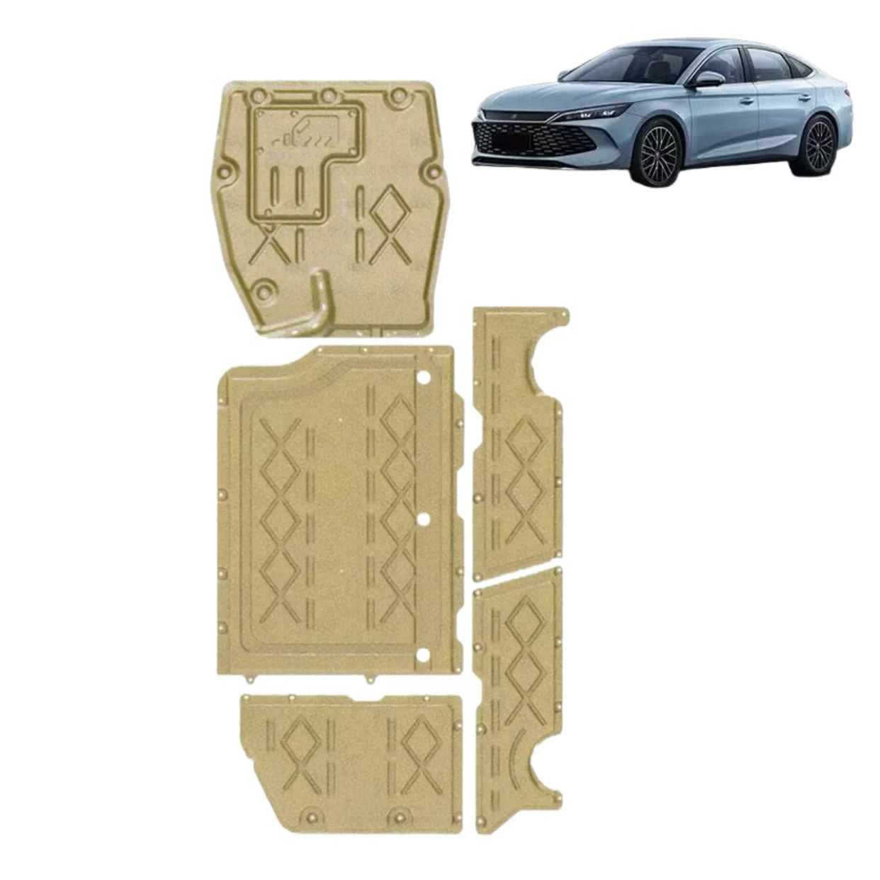 Двигатель byd qin l под защитной