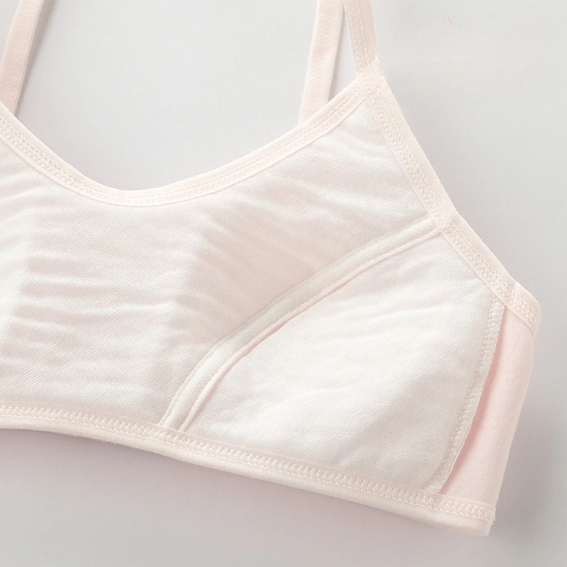 Тренировочный бюстгальтер из чистого хлопка для девочек-подростков - Фотография_2