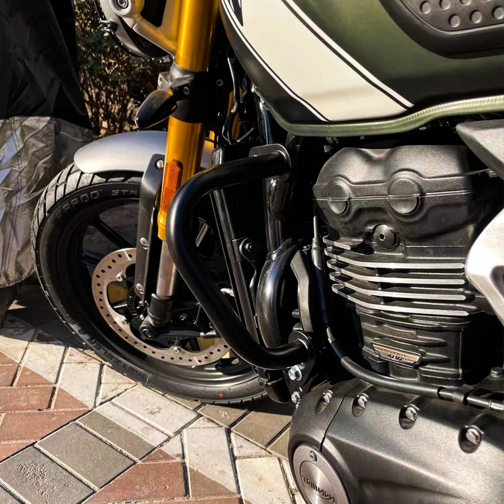 Для triumph speed 400 scrambler 400x 2024 2025 защита двигателя мотоцикла - Фотография_3