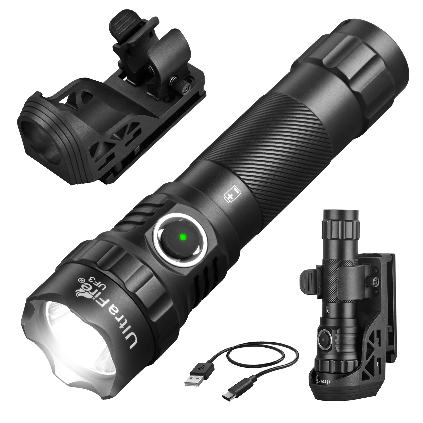 Тактический фонарь ultrafire uf3
