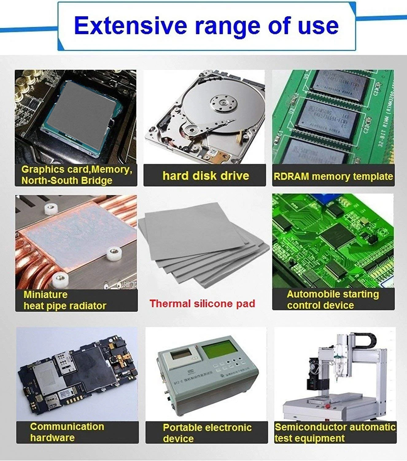 Gpu cpu термопрокладка радиатор - Фотография_6