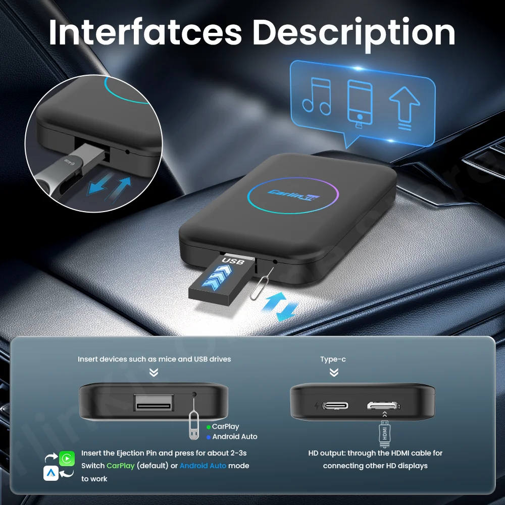 Carlinkit android tv box lite carplay - Фотография_6