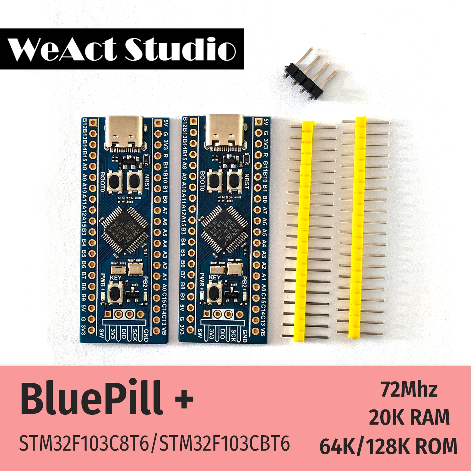 Weact stm32f103c8t6 stm32f103cbt6
