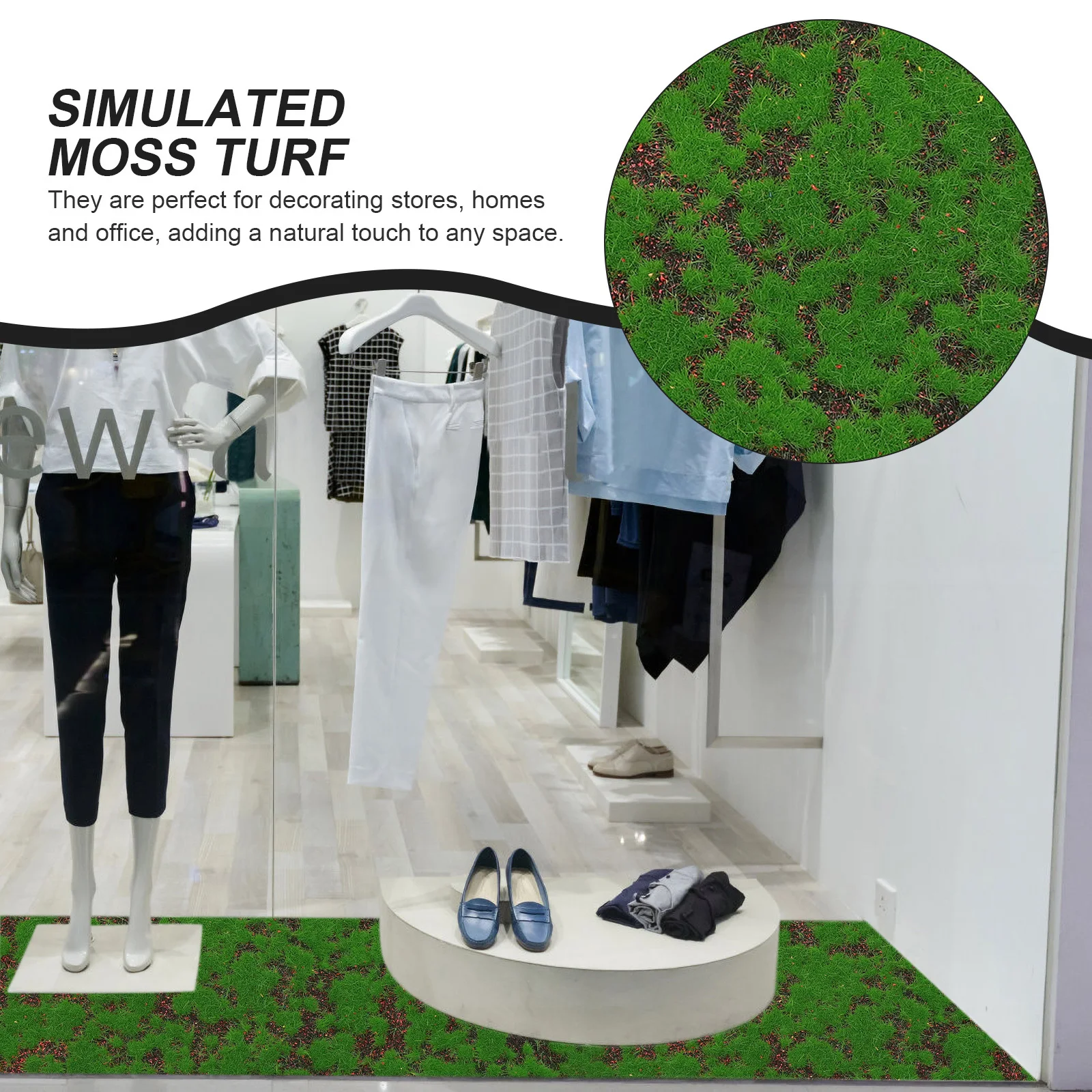 Искусственная трава мха - Фотография_3