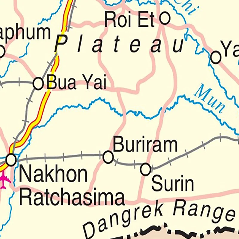 150*225 см административная карта таиланда - Фотография_4