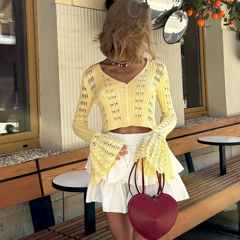 Tuularose весенний вязаный кардиган - Фотография_2
