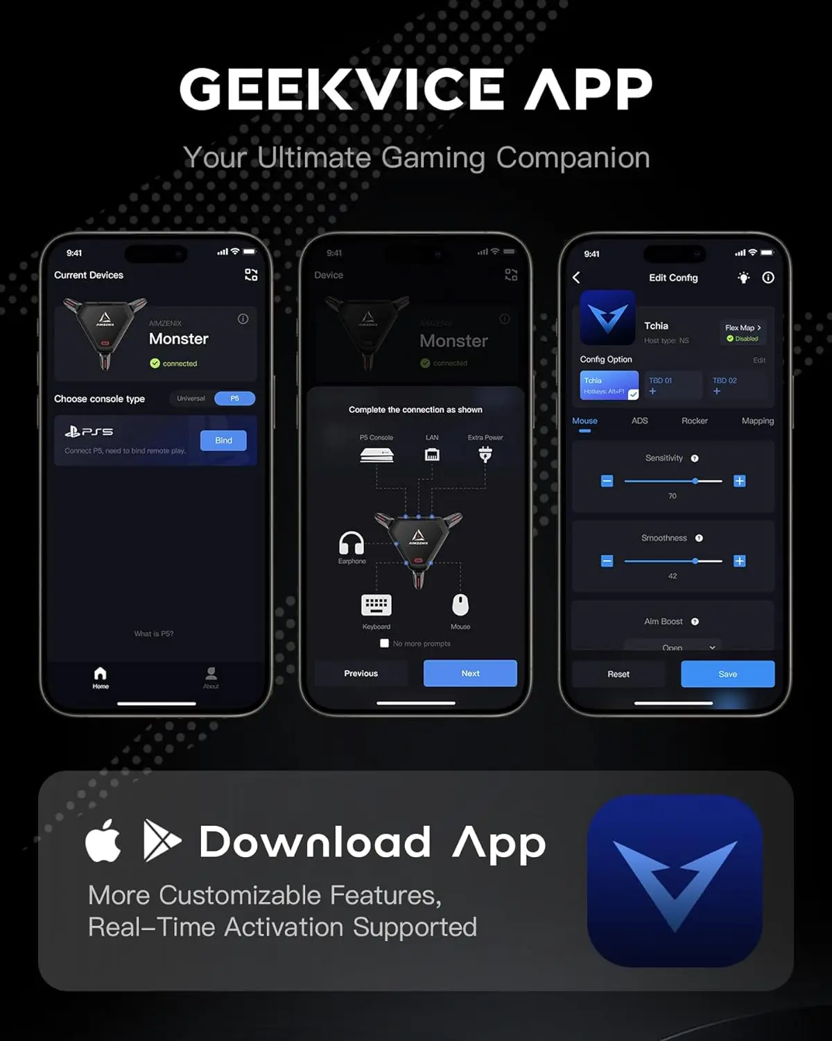 Игровой адаптер aimzenix ax600 monster k & m для ps5 - Фотография_5