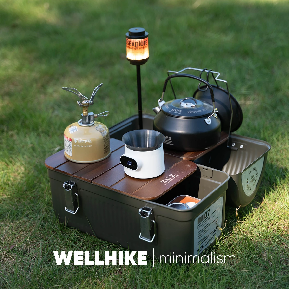 Wellhike sws винтажный металлический ланч-бокс для кемпинга - Фотография_3