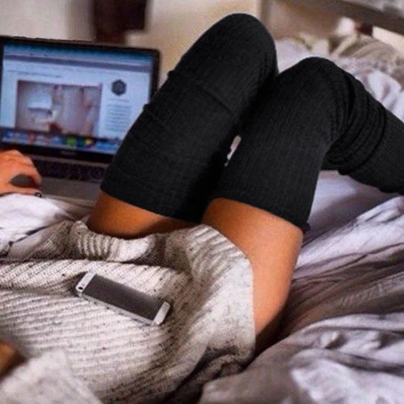 Женские зимние гольфы плюс бархатные гетры - Фотография_3