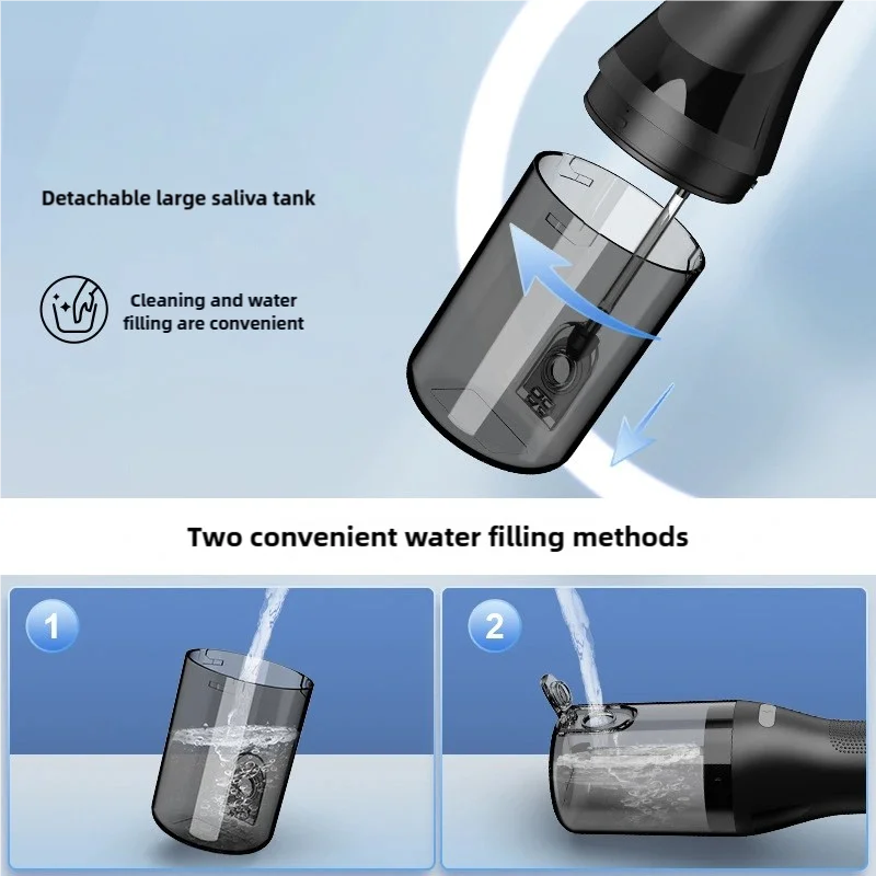 Портативная электрическая зубная щетка и набор водной нити - Фотография_4
