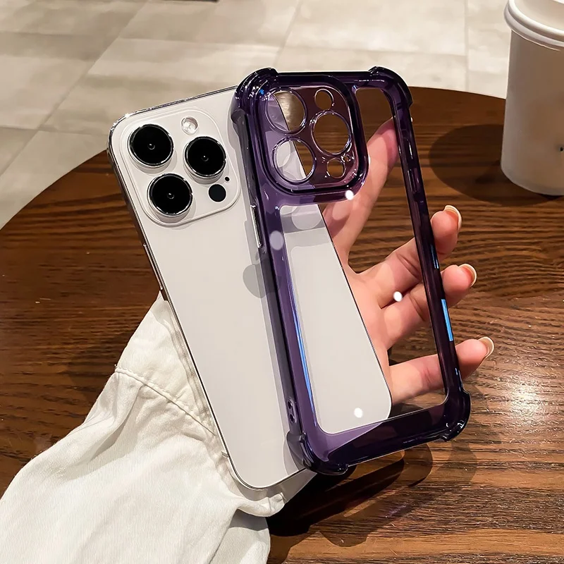 Роскошный прозрачный силиконовый чехол для телефона для iphone 17 - Фотография_2