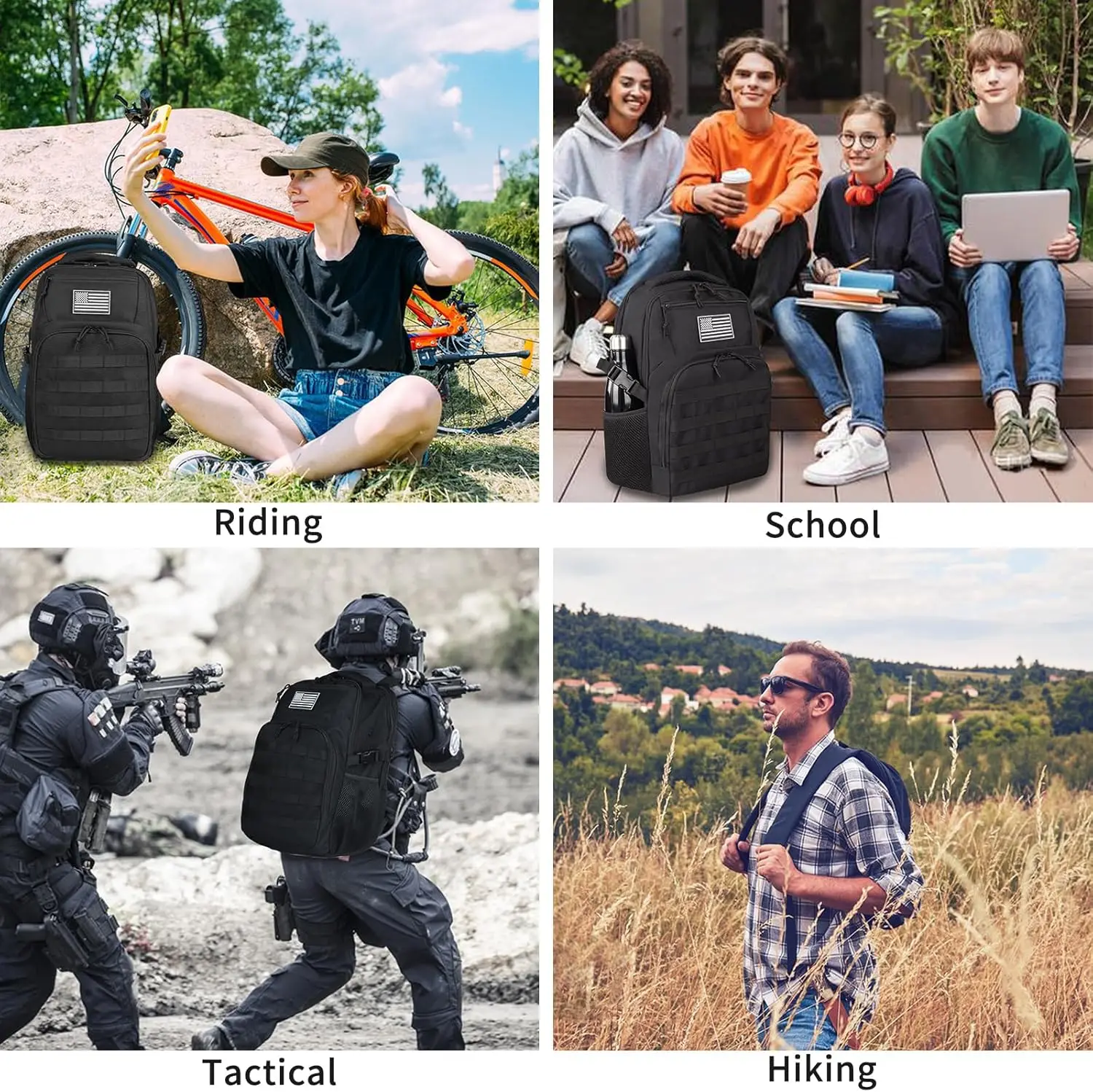 Военный тактический рюкзак для путешествий и пеших прогулок - Фотография_5