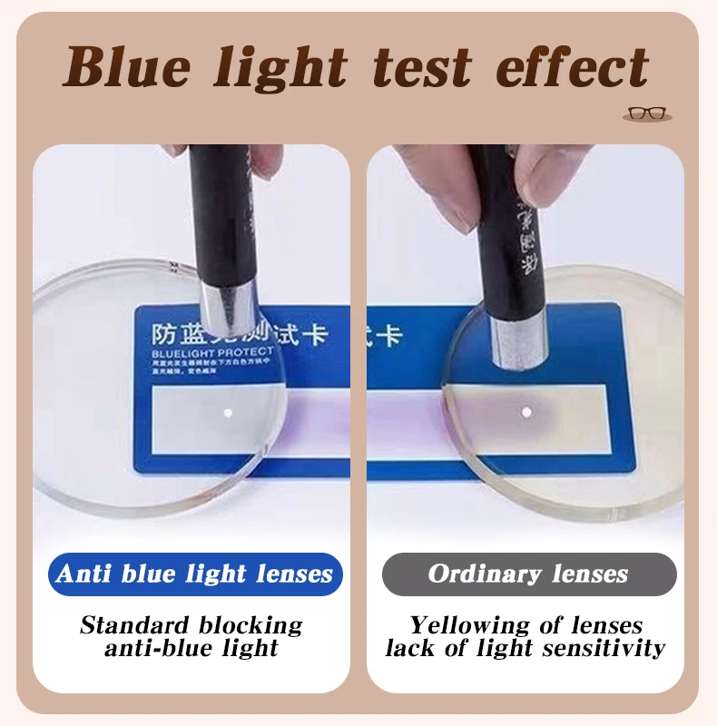 Модные солнцезащитные очки в квадратной оправе с защитой от синего света - Фотография_4