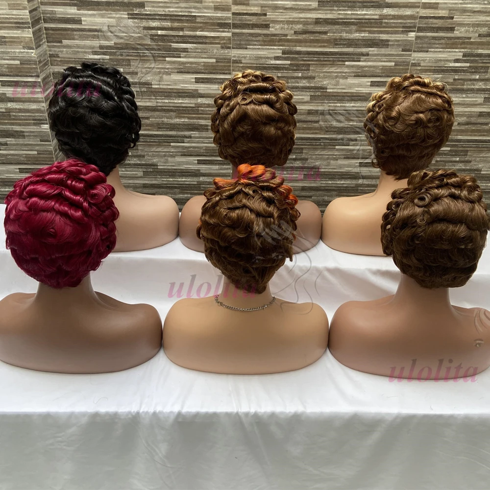 Ginger orange egg roll wave bob - Фотография_3