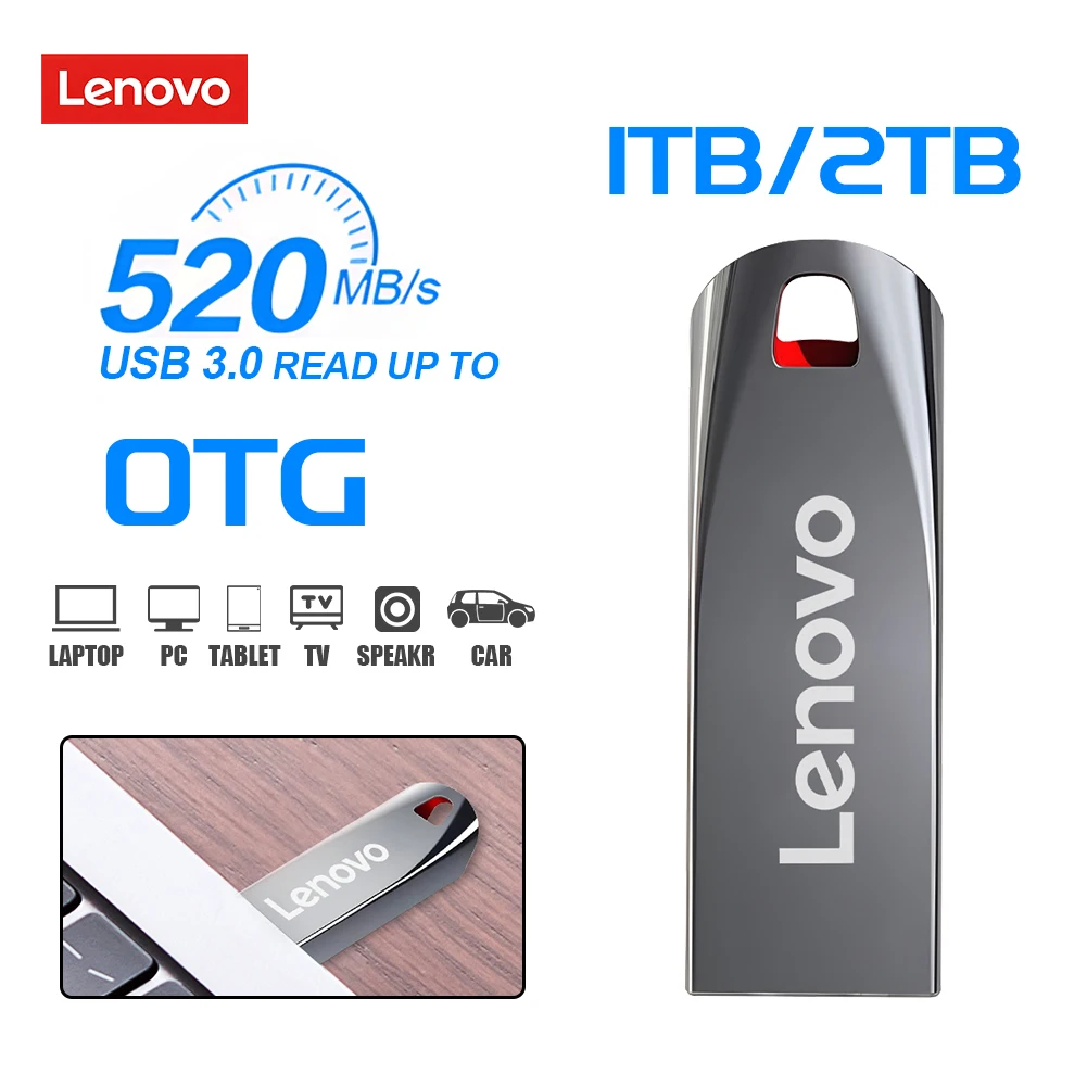 Оригинальный флэш-накопитель lenovo 2 тб usb 3 - Фотография_2