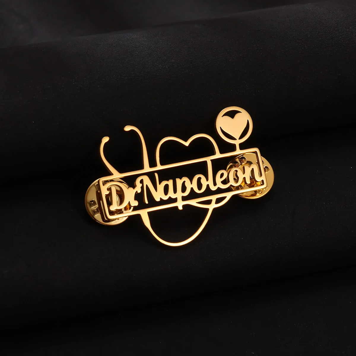 Брошь в виде стетоскопа на заказ - Фотография_3