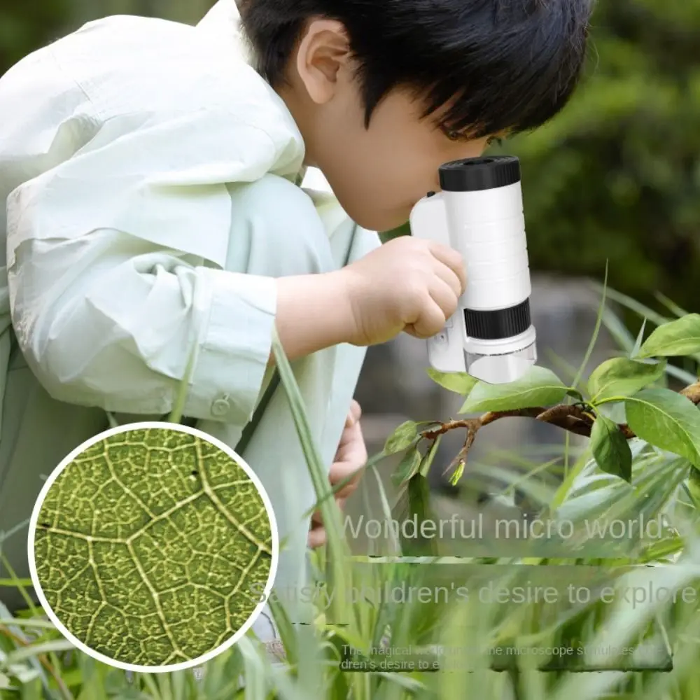 Карманный микроскоп с увеличением 60-200x