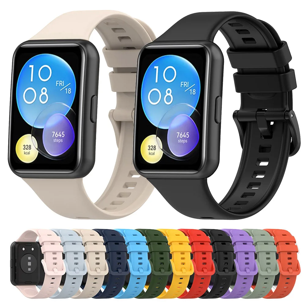 Силиконовый ремешок для часов huawei watch fit 2 fit2 - Фотография_5