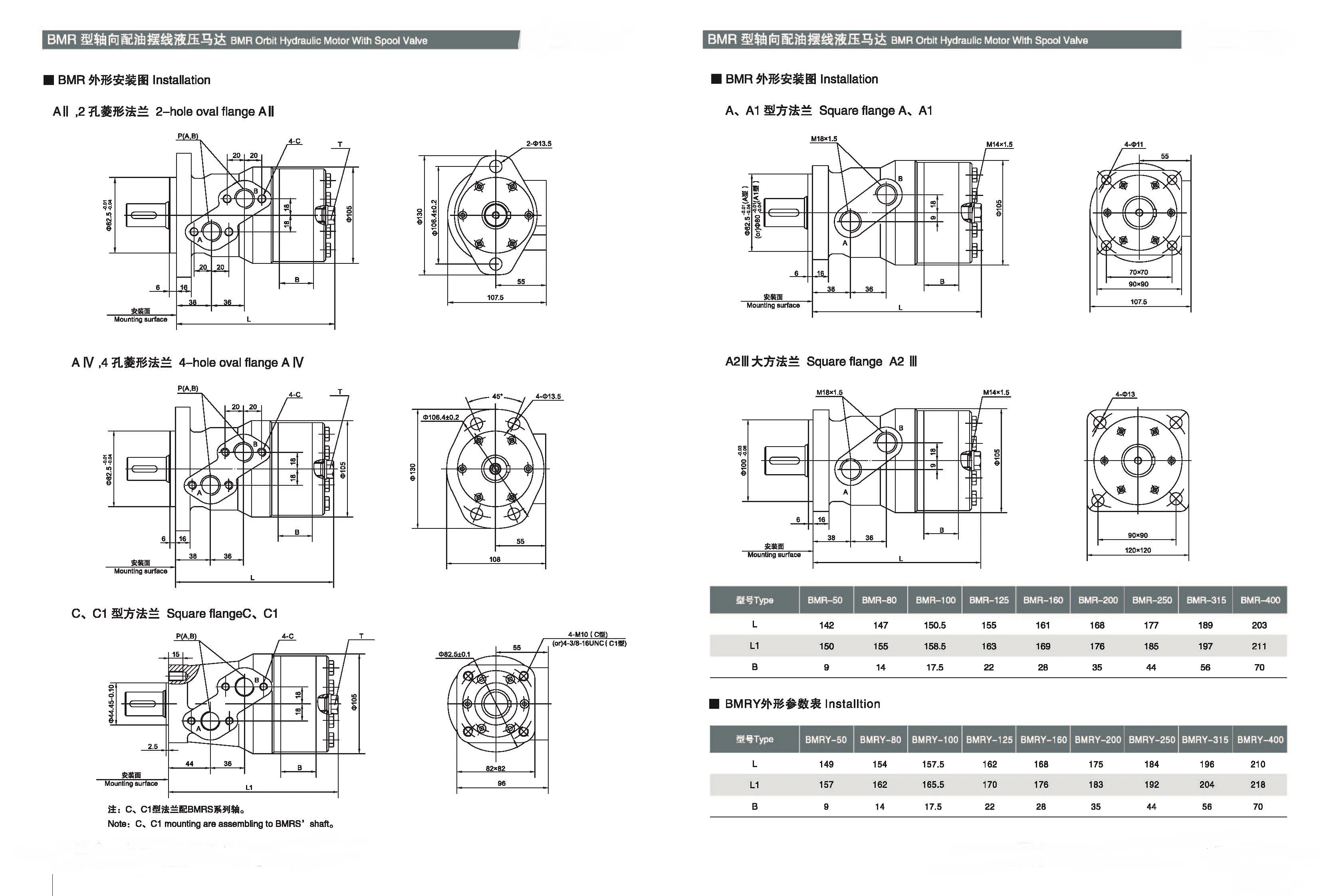 Низкоскоростной гидравлический двигатель с высоким крутящим моментом bmr80 - Фотография_3