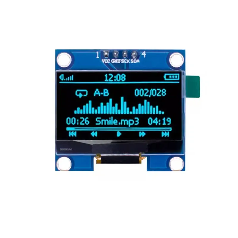 1,3-дюймовый модуль oled witte kleur 128x64 oled lcd led display module 1 - Фотография_5