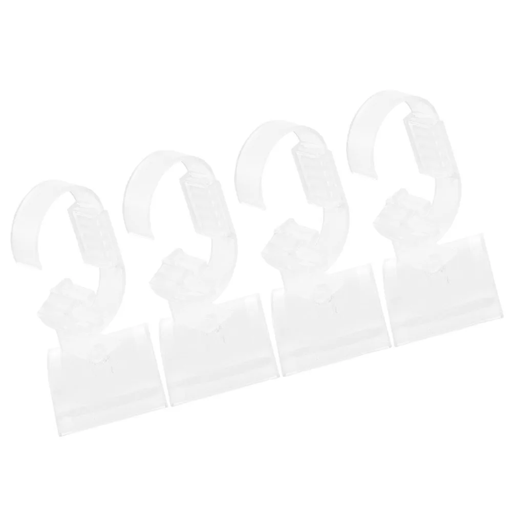 Регулируемая прозрачная пластиковая подставка для часов