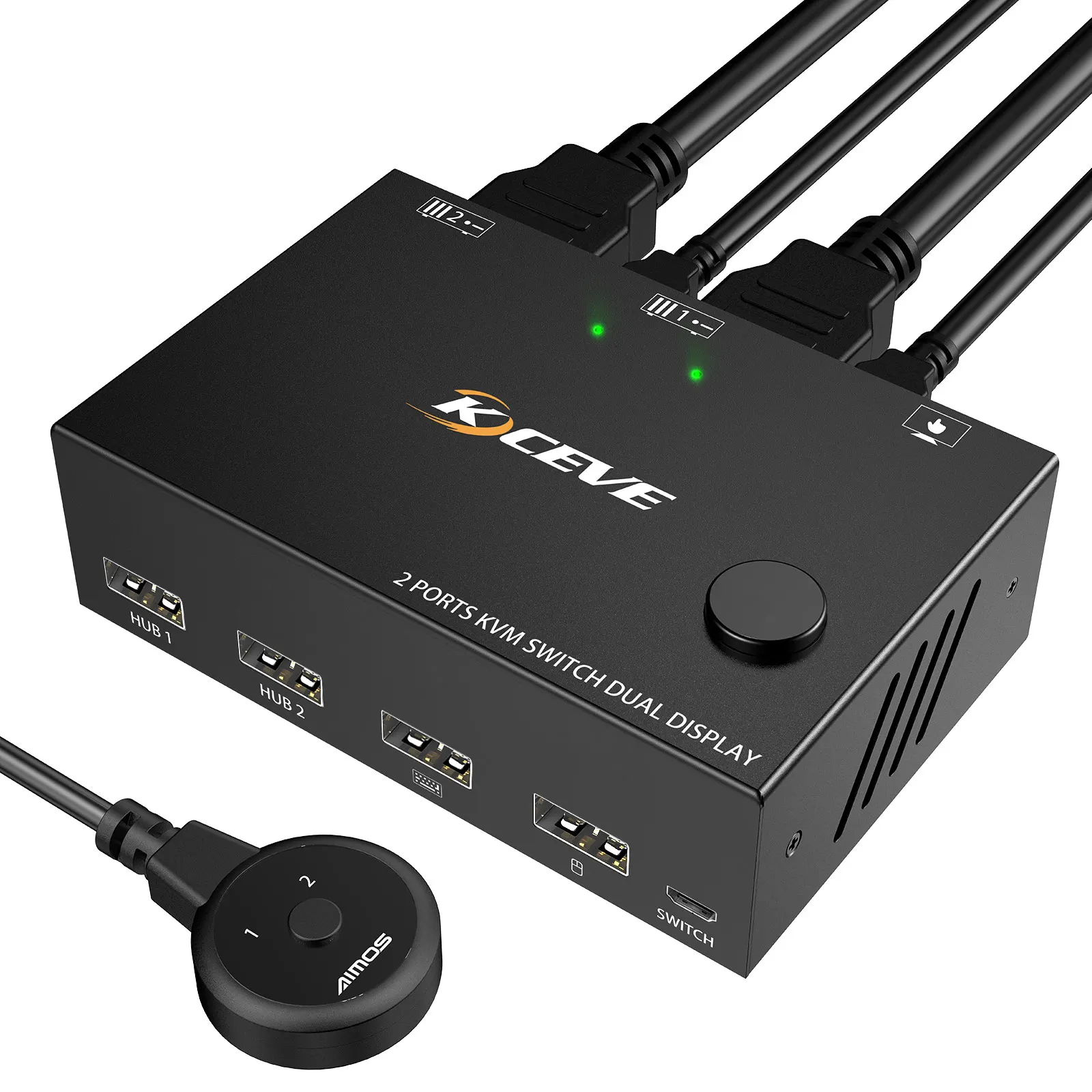 Kceve kvm переключатель 2in2 выход
