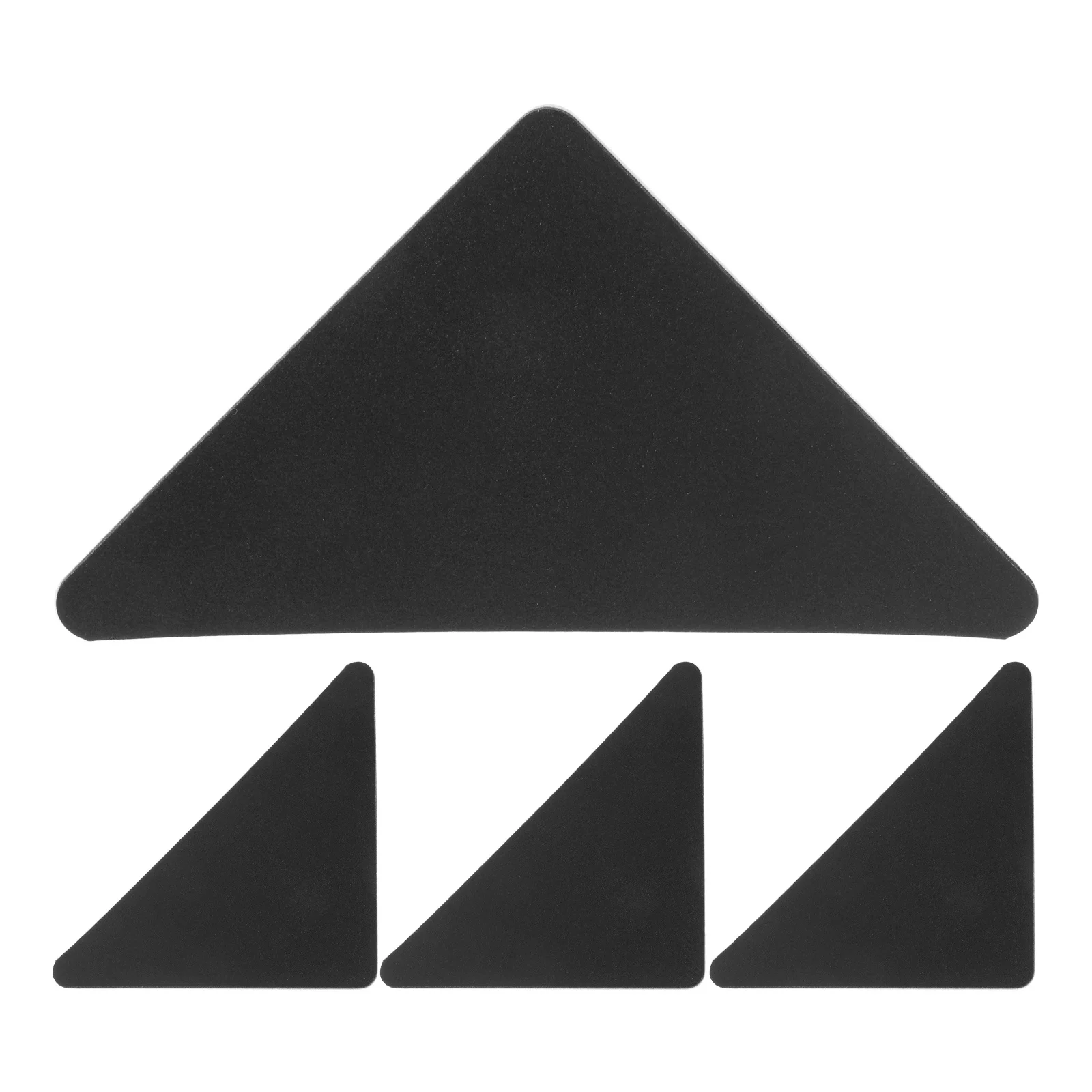 Черные противоскользящие наклейки из искусственной кожи