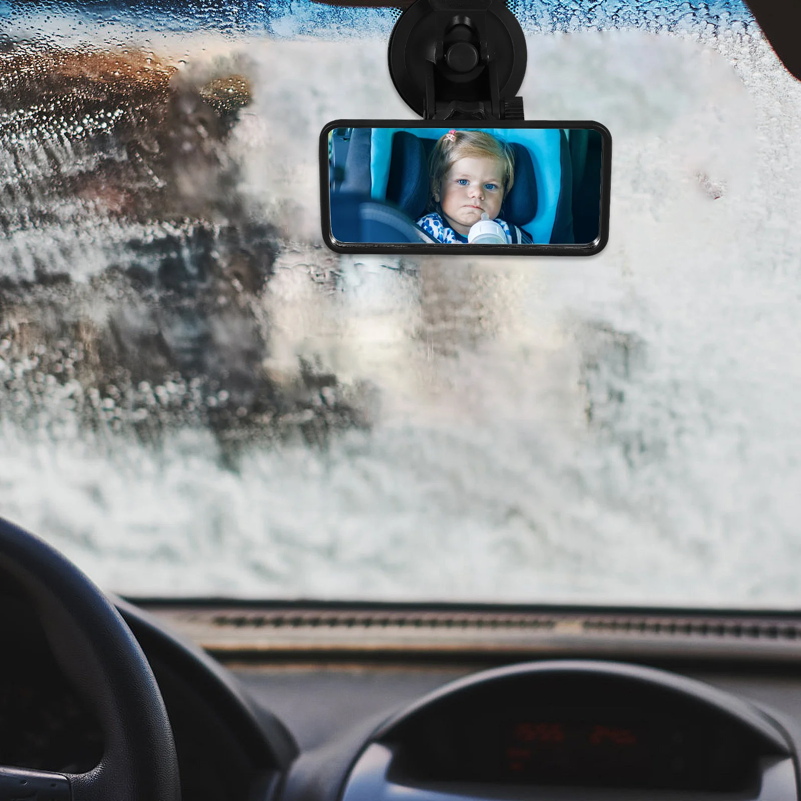 Квадратное зеркало для слепых зон из абс-пластика - Фотография_5