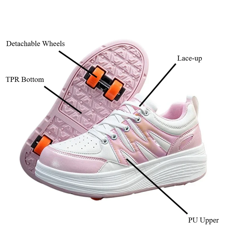 Led racing roller skating women's - Фотография_4